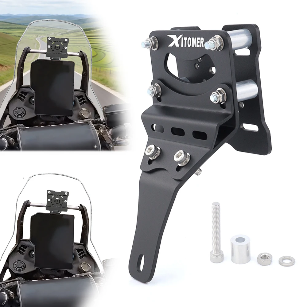 オートバイ-gps-ナビゲーションプレートブラケット電話スタンドホルダーマウント-tenere-700-2023-2024-tenere-700-ワールドレイド-2023-2025-ヤマハ用