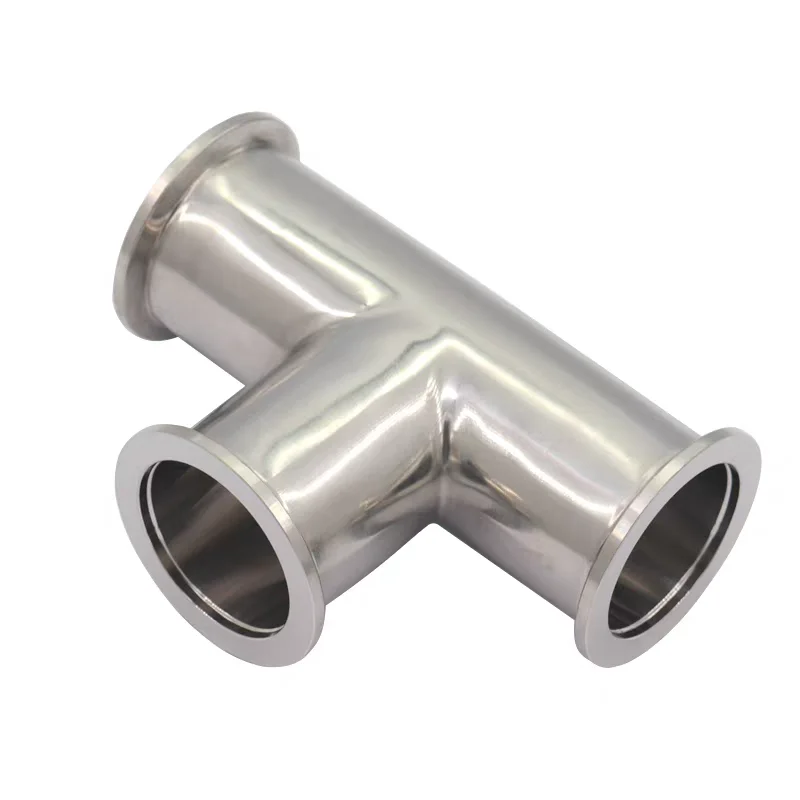 Vacuum Equal Diameter 3-way Pipe KF16/25/40/50 Fast-loading SS304 Vacuum Equal Straight Tee Three-way Flange Tube Fitting Joint