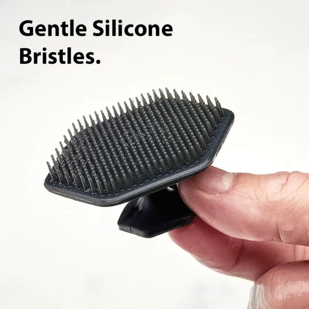 Silicone Facial Cleaning Brush Scrubber Silicone Miniature Face Deep Clean Shave Massage Face Scrub Brush Face Cleaner For Men view 2