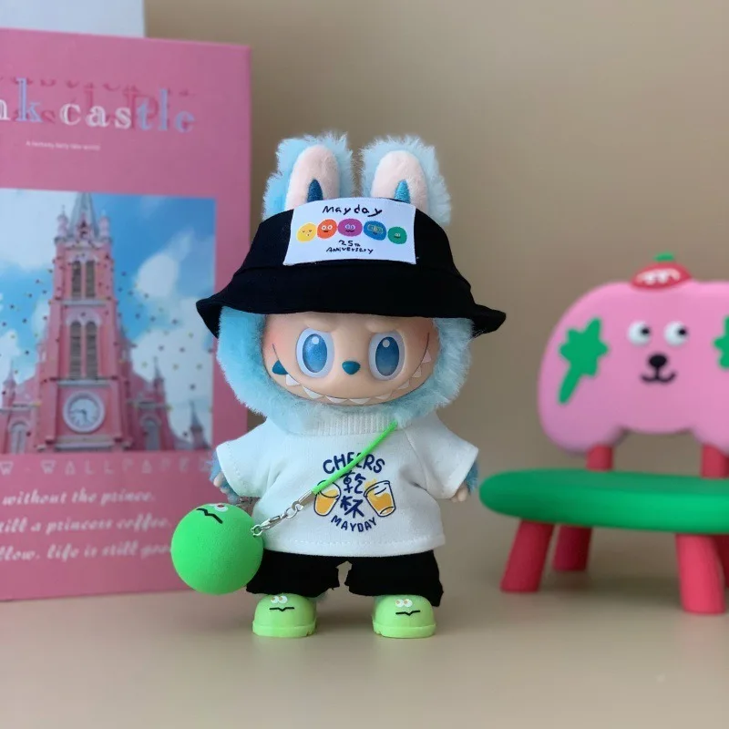 Ubranka dla lalek Labubu o wysokości 17 cm, generacje pierwsza, druga i trzecia, identyczne ubranka dla lalek bawełnianych w stylu Mayday.