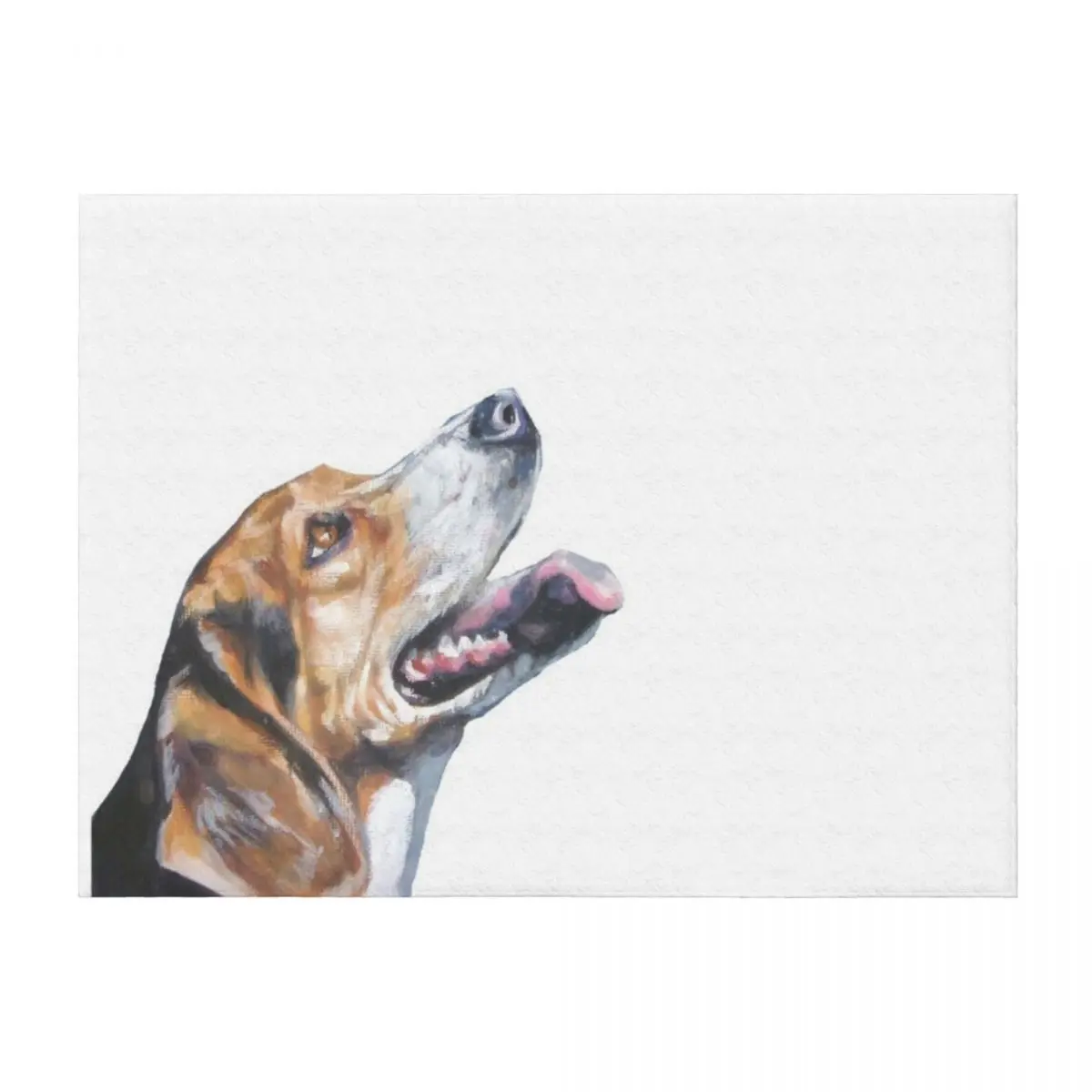 

Loving Beagle Fine Art Painting Throw Blanket for sofa Retros warm winter Cute Blankets