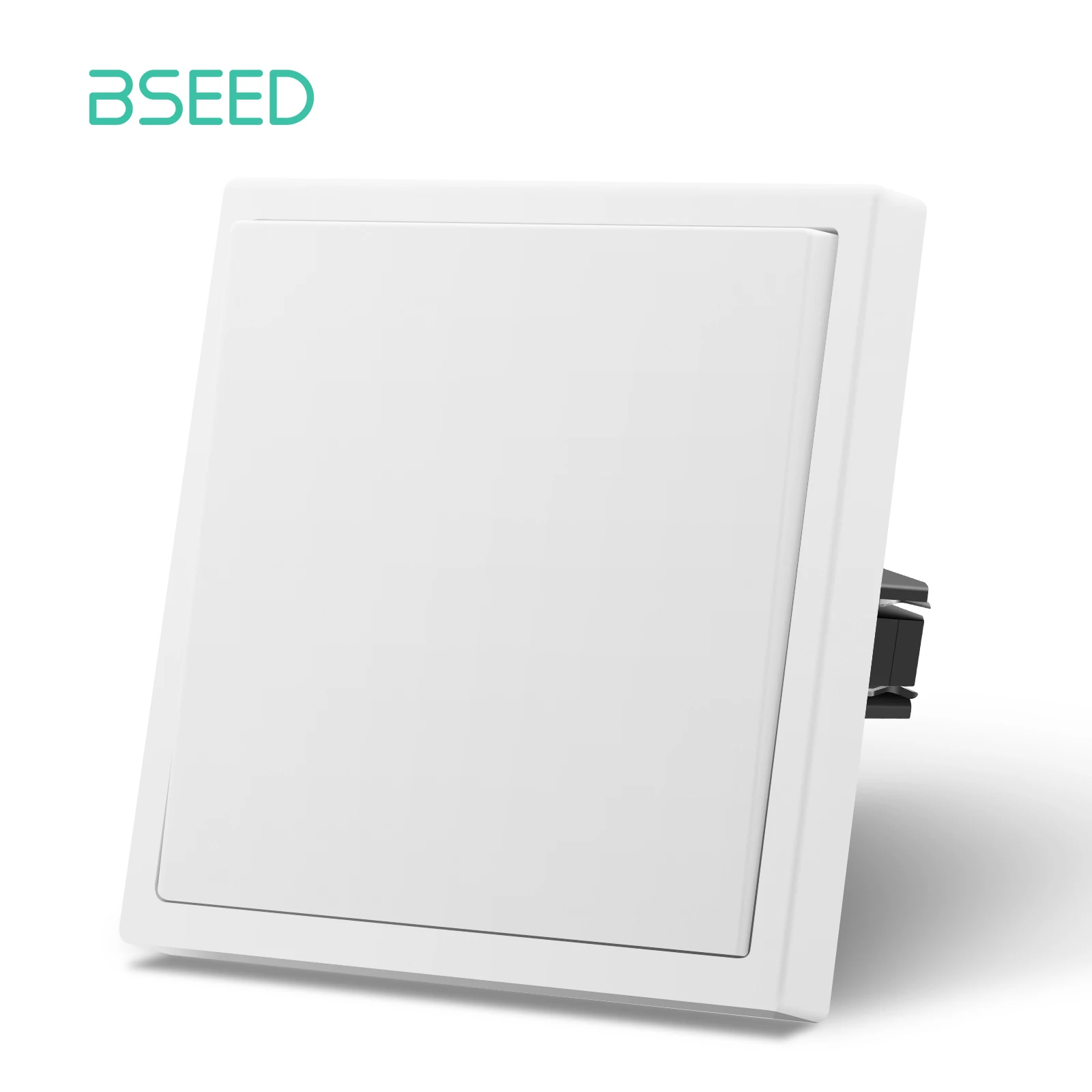 Przełącznik światła BSEED E-Grand Series, 1-kanałowy, 1-kierunkowy, przyciskowy, plastikowa ramka 80 mm, przełącznik światła ściennego włącz/wyłącz do schodów, 2/3/5/10 sztuk w zestawie. — 2
