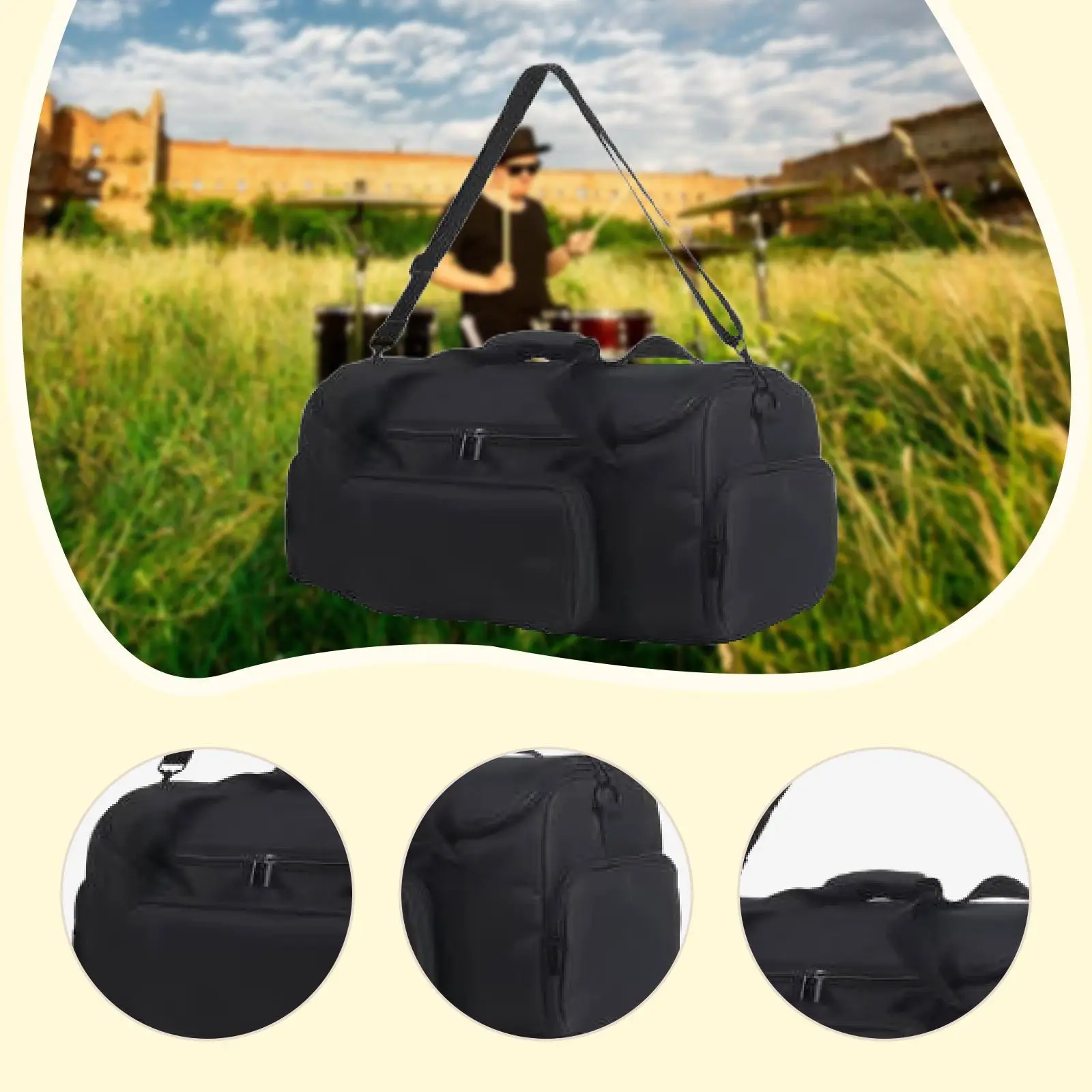 Портативная сумка для хранения динамиков BT, сумка-органайзер для переноски динамика, сумка для кемпинга с регулируемым плечевым ремнем для Partybox on The Goes