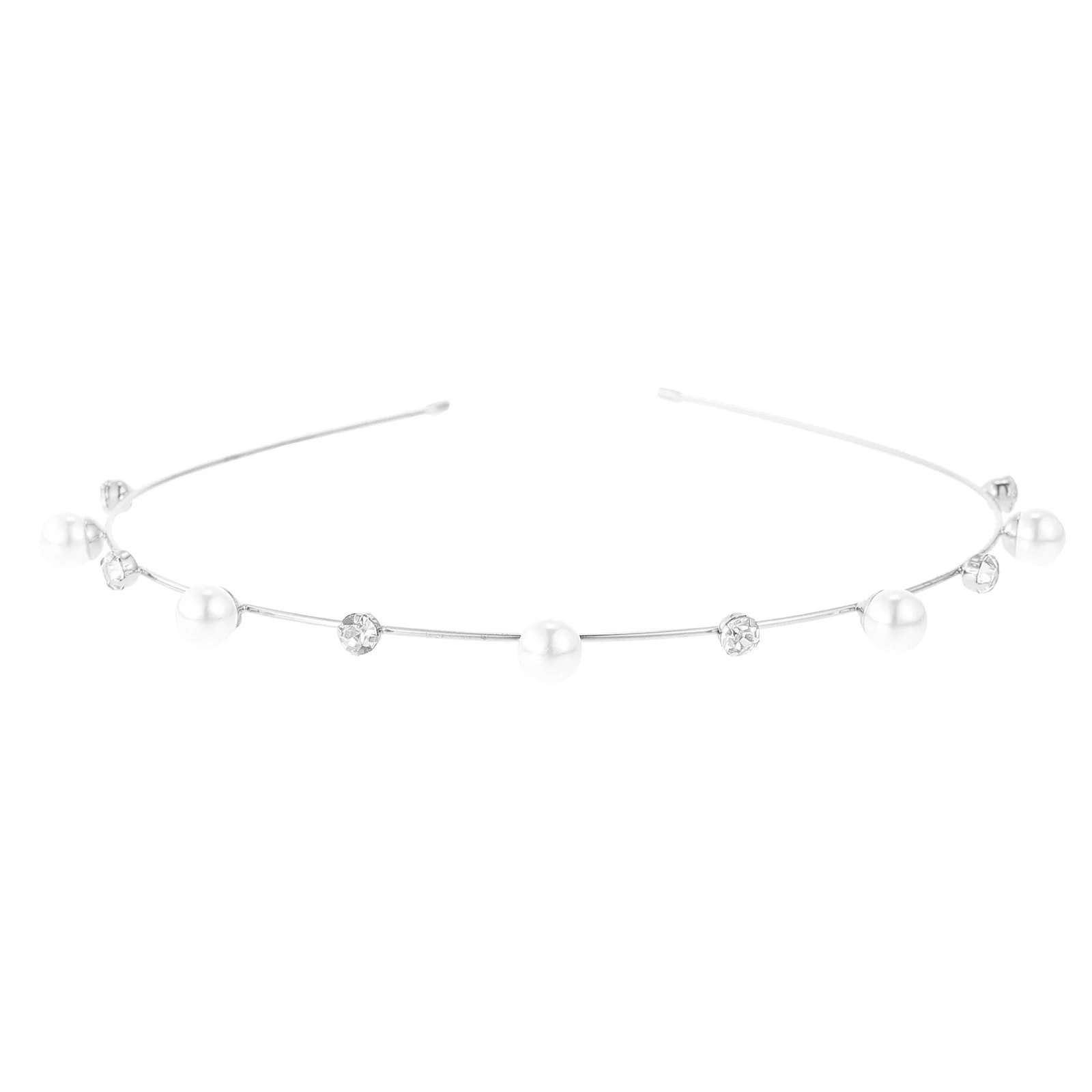 

Alloy Pearl Bridal Hairband Wedding Headband Elegant Bride Headdress Shiny Charming Hair Accessory Women Bride Hairband