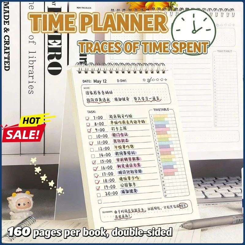 caderno-espiral-a5-com-agenda-2-pecas-planejamento-diario-lista-de-tarefas-bloco-de-notas-160-paginas-material-de-escritorio-escola-papelaria
