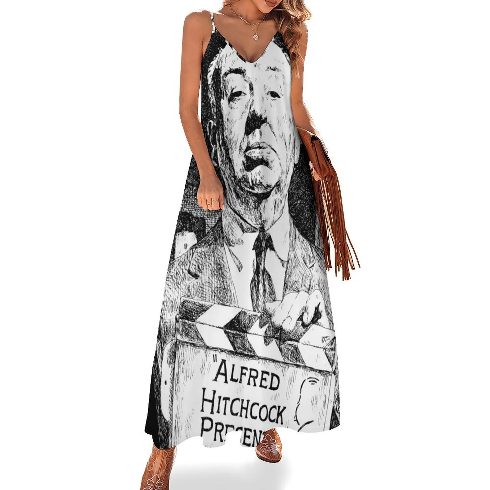 

Alfred Hitchcock Presents Sleeveless Long Dress party dresses women luxury dresses Dress