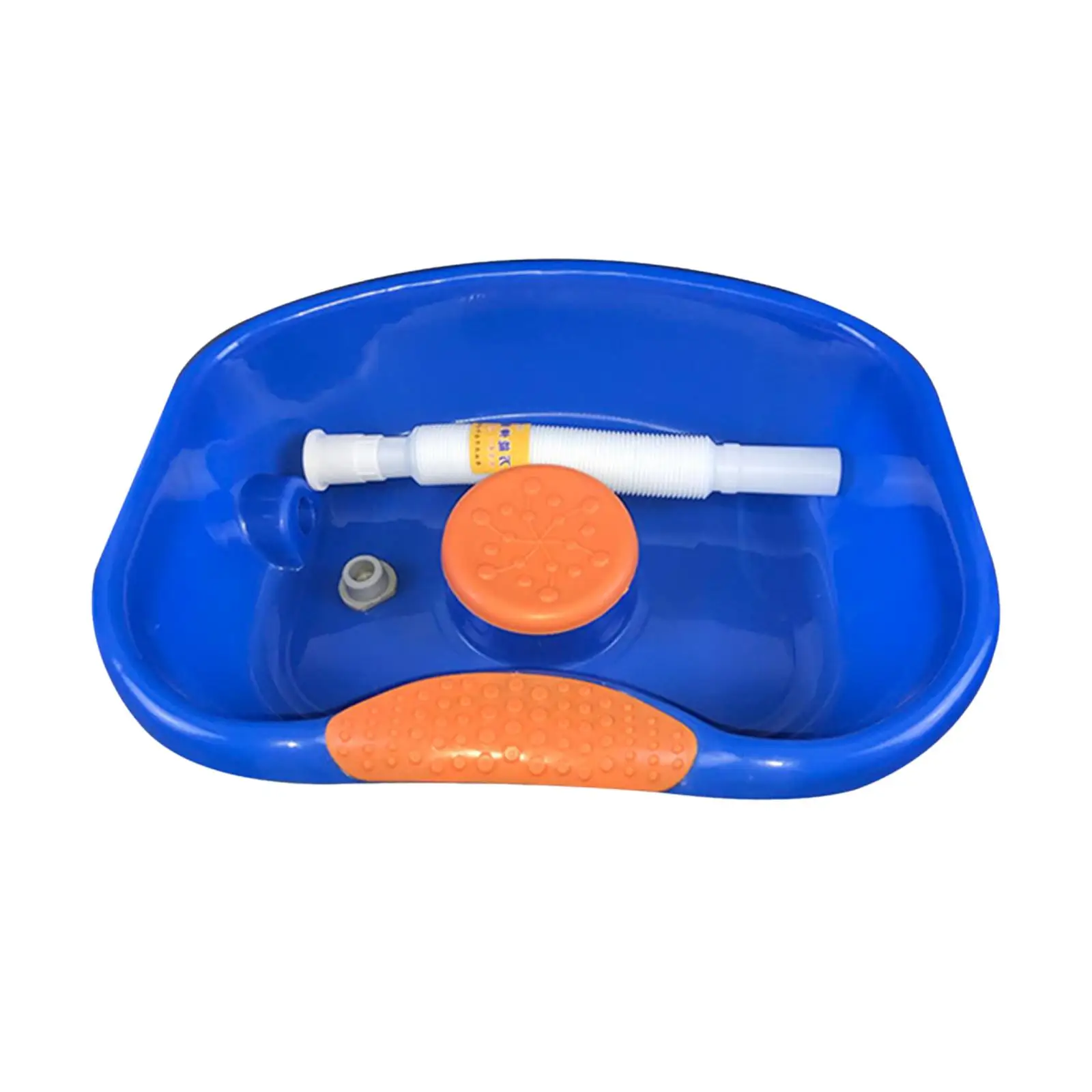 Bed Shampoo Basin Hair Wash Basin Backwash Basin with Hose Round Edge
