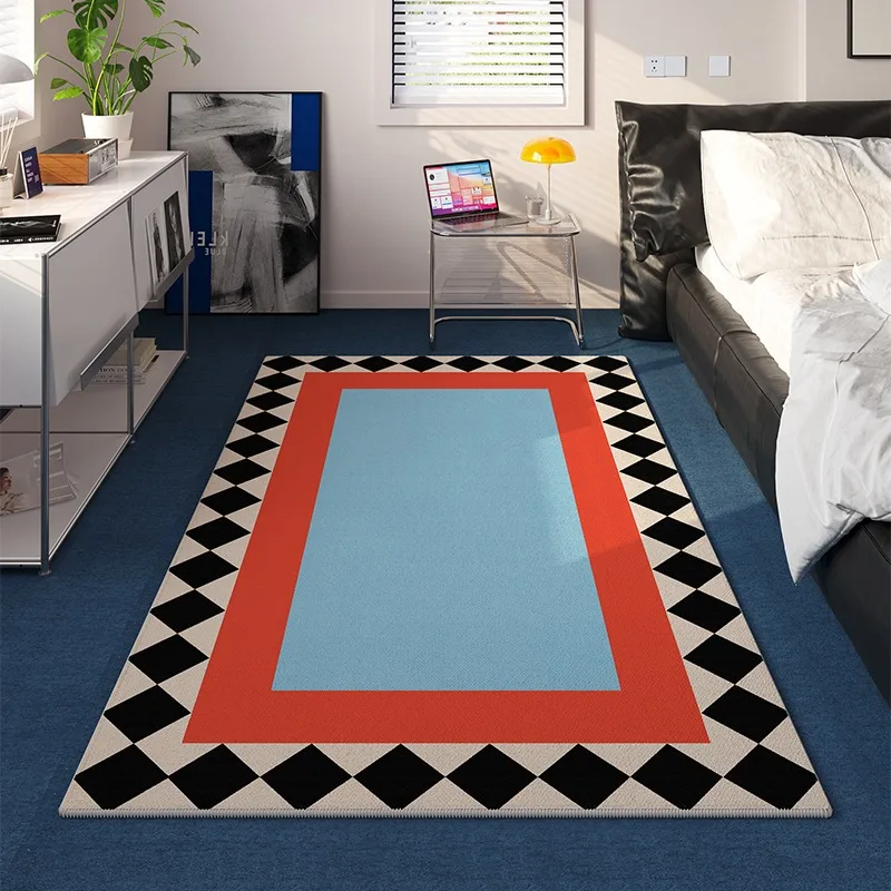 

Living Room Carpet Bedroom Decor Anti-slip Large Rug Wear-resistant Floor Mat Home Decoration Simple Multicolor Carpets Alfombra