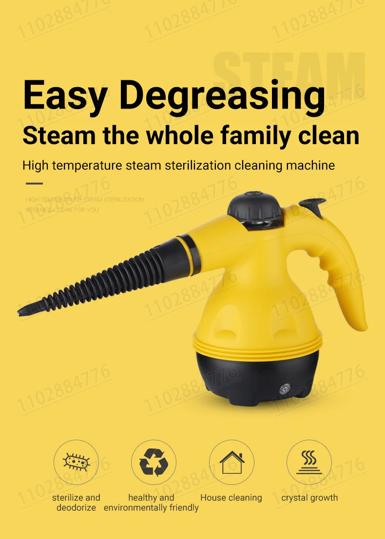 Home Kitchen High Temperature Steam Cleaner Handheld High Temperature Hood Cleaner Home Bathroom High Pressure Steam Sterilizer