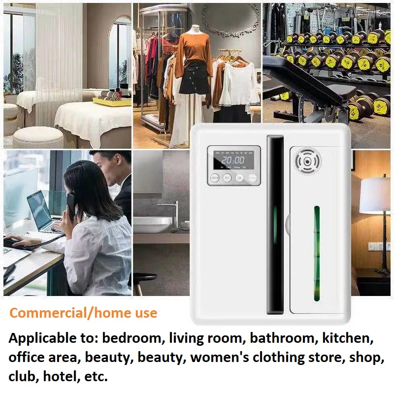 Intelligent Fragrance Diffuser Wall Mounted Table Low Noise Aroma Diffuser With Fan Coverage 300m³ Room Air Fresher