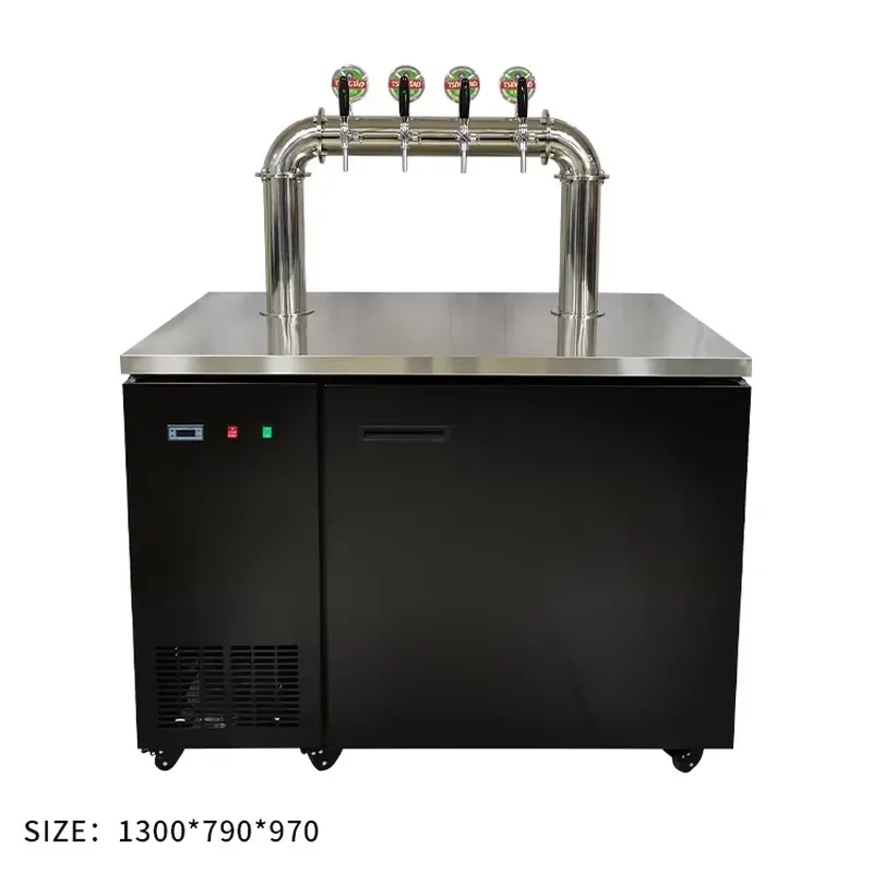 Tabletop Beer Dispenser Tower for Restaurant Bar Hotel Wedding Party Cold Drink Beverage Serving Equipment Stainless Steel