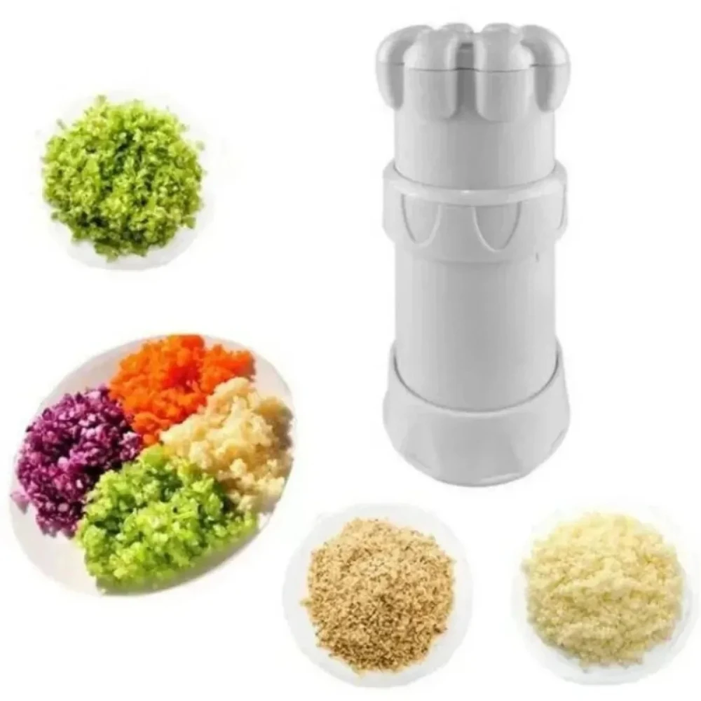 Multi Functional Garlic Press, Garlic Slicer, Suitable for Kitchen Cooking, Small Kitchen Tool, Garlic Chopper, Wheel Type