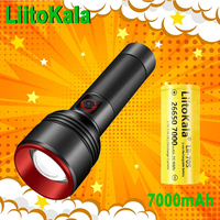 LiitoKala LF-2208 White Laser Flashlight with Aluminum Alloy for Outdoor Lighting