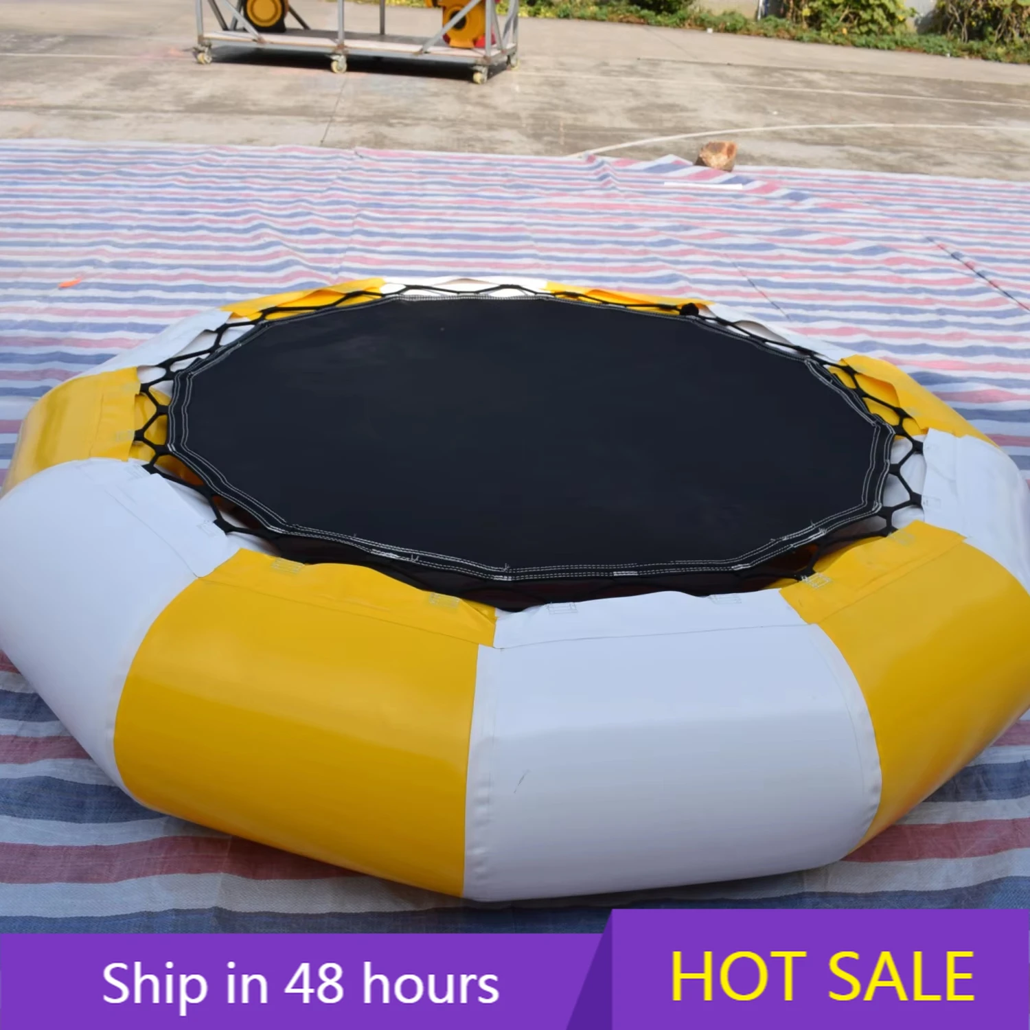 

YTYIN Factory Outdoor 2M Inflatable Swim Platform Bungee Water Play Equipment for Adults and Children Floating Inflatable Water