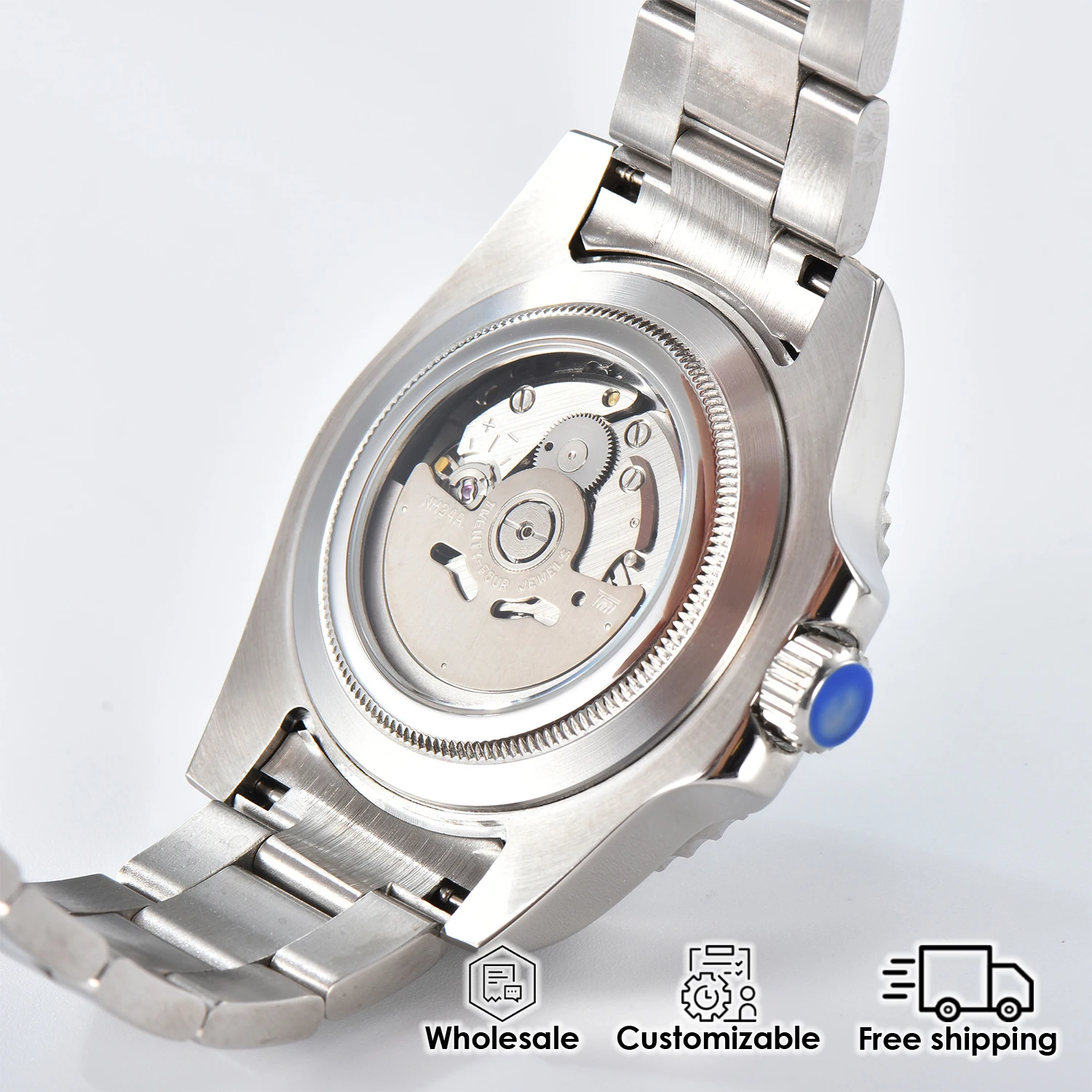 Orologio automatico da uomo 40MM Sottomarino GMT funzione Luminoso impermeabile Vetro zaffiro Orologio da polso personalizzabile moda casual