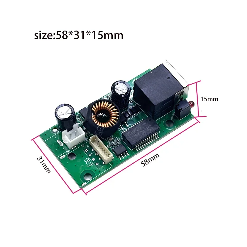 48V to Active Isolated PoE Splitter IEEE802.3af/at DC out 12V 27w  2.5G/10/100/1000M