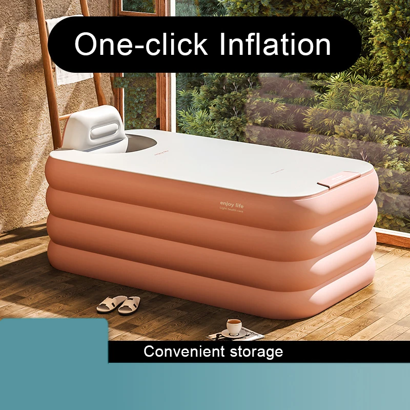 

Portable Folding Bathtub for Adults and Children Large Capacity Foldable Household Sweat Steaming Bath Tub, Inflatable Swimmin