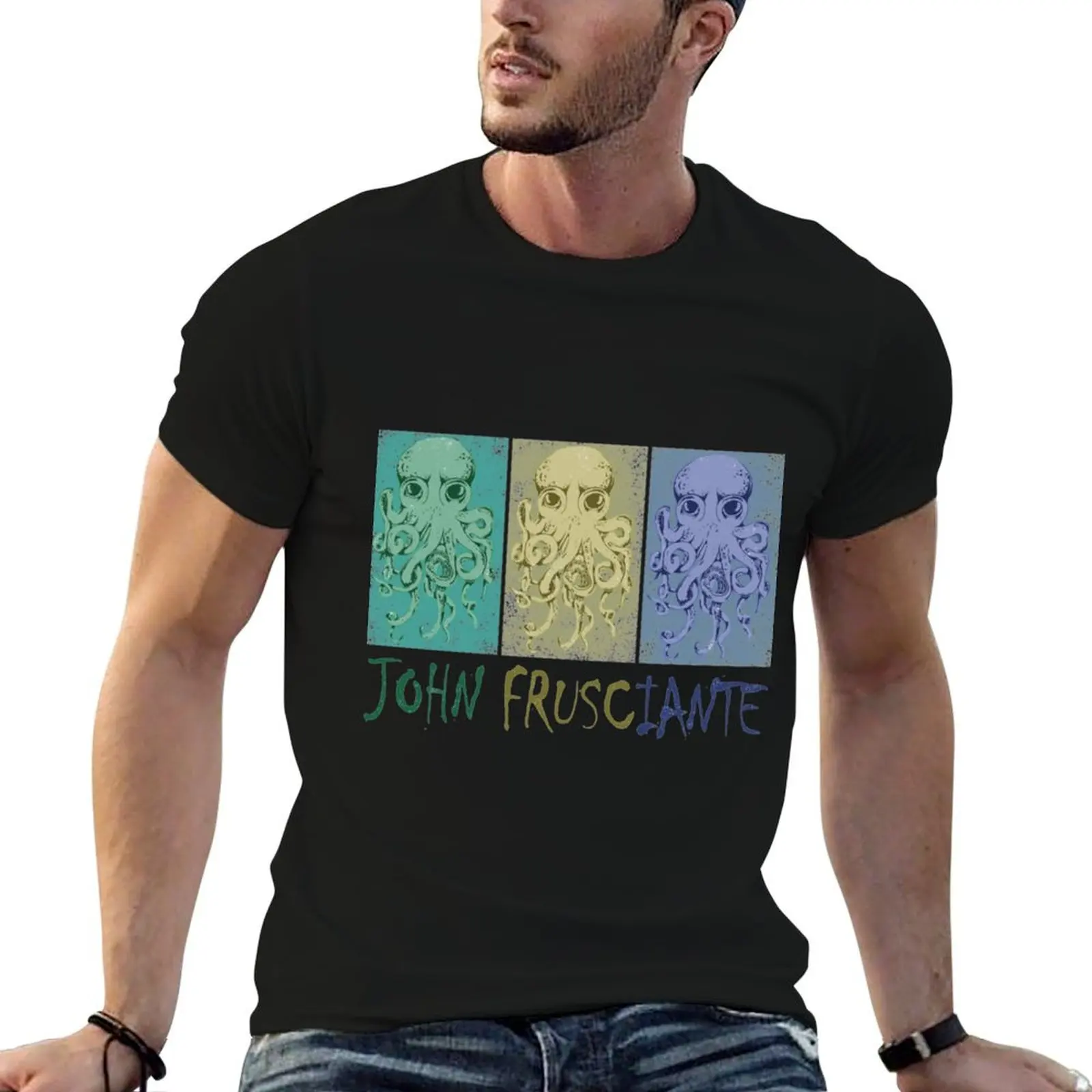 

Frusciante Octopus t with essential t T-Shirt Tryptich John shirts shirt 3 prints