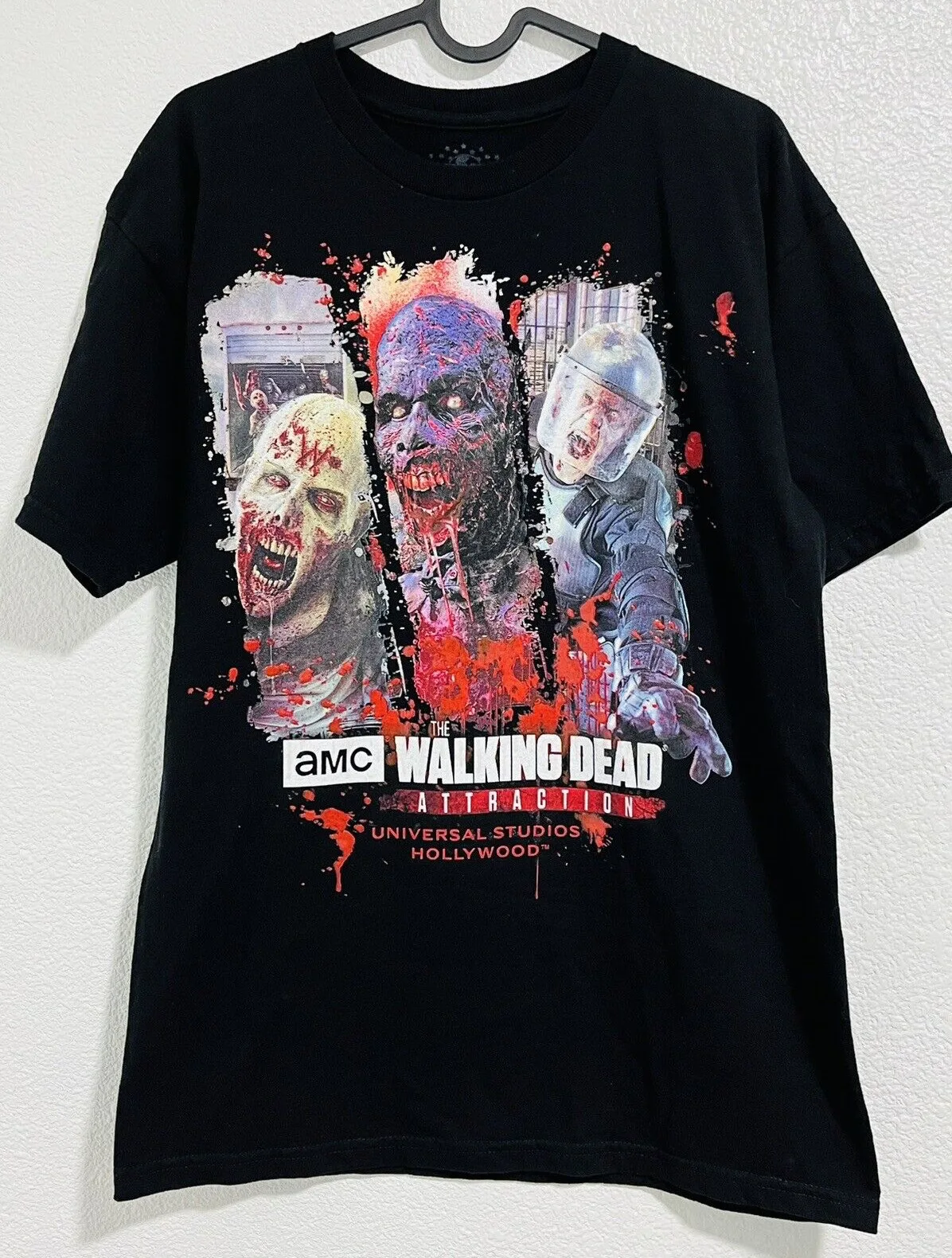 Walking Dead I Survived Universal Studios 2018 T Shirt Mens Sz Medium Euc