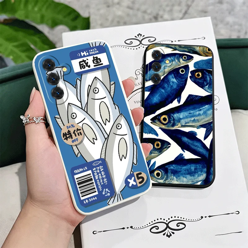 Discounted Salted Fish Soft Phone Case For Samsung A17 A16 A15 A14 A13 A57 A56 A55 A54 A53 A37 A26 A25 A24 A23 A36 A35 A34 A33 C