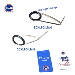 Original FUJI Guide KL LMH mild-night blue eye Fazlite ring single-foot spinning and casting fishing rod,2pcs