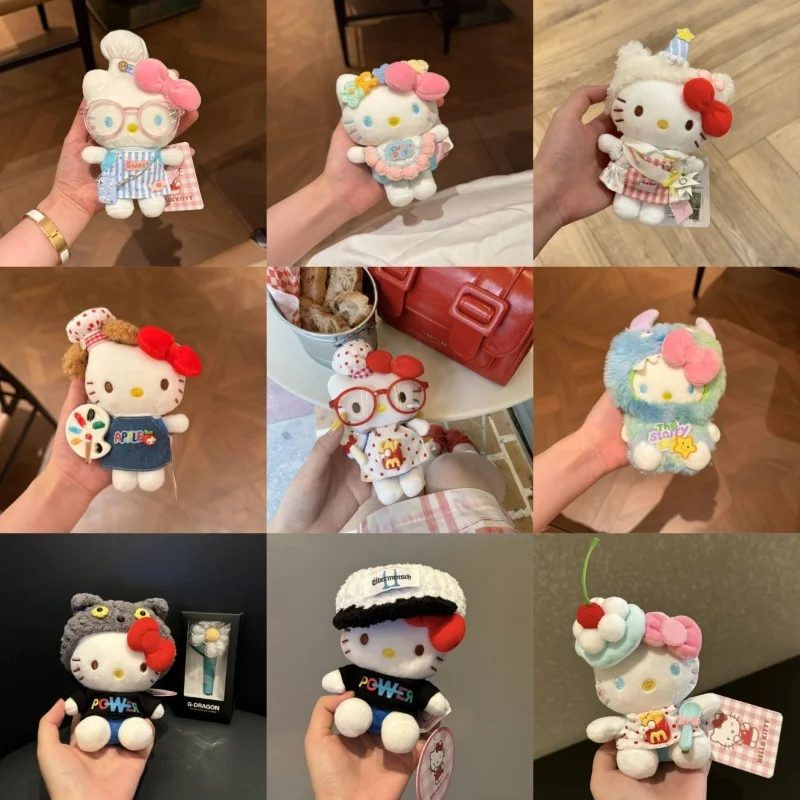 

Подлинная Sanrio Hello Kitty цветочный венок кулон плюшевая игрушка сумка подвесное украшение милая кукла брелок креативный подарок на день рождения