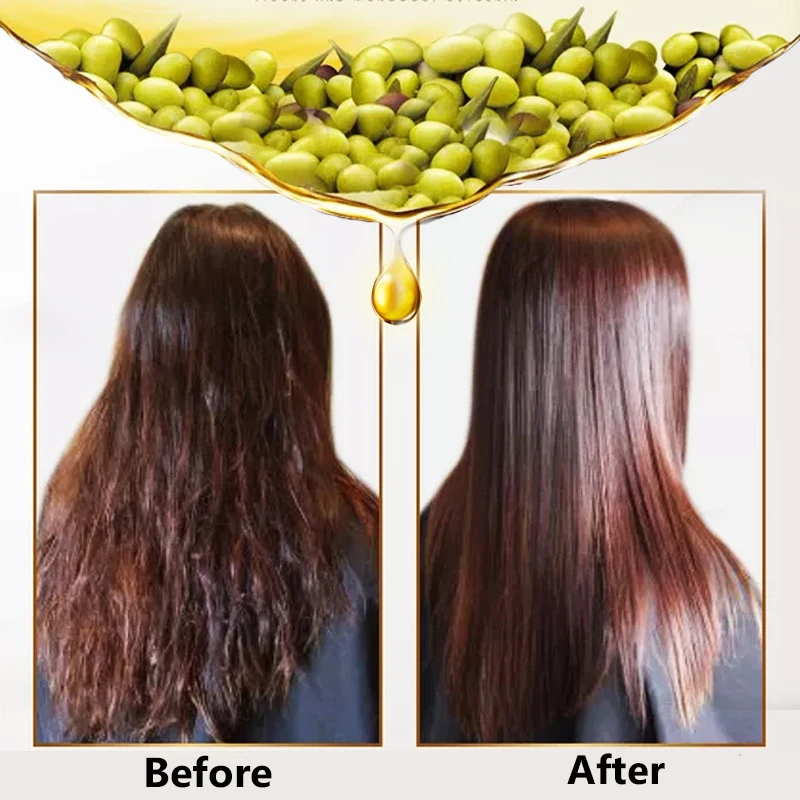 Aceite nutritivo para el cabello, reparación dañada, mejora el cabello dividido, áspero, elimina el alisado, esencia suave para el cabello