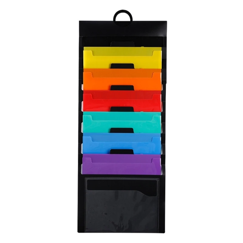 

6 Tier File Document Folder Wall Mount Storage for Magazine Notebook