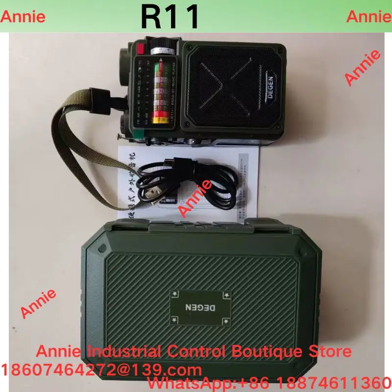 brand-new Dejin R11 multifunctional emergency portable outdoor Bluetooth TF card U disk playback full band solar radio