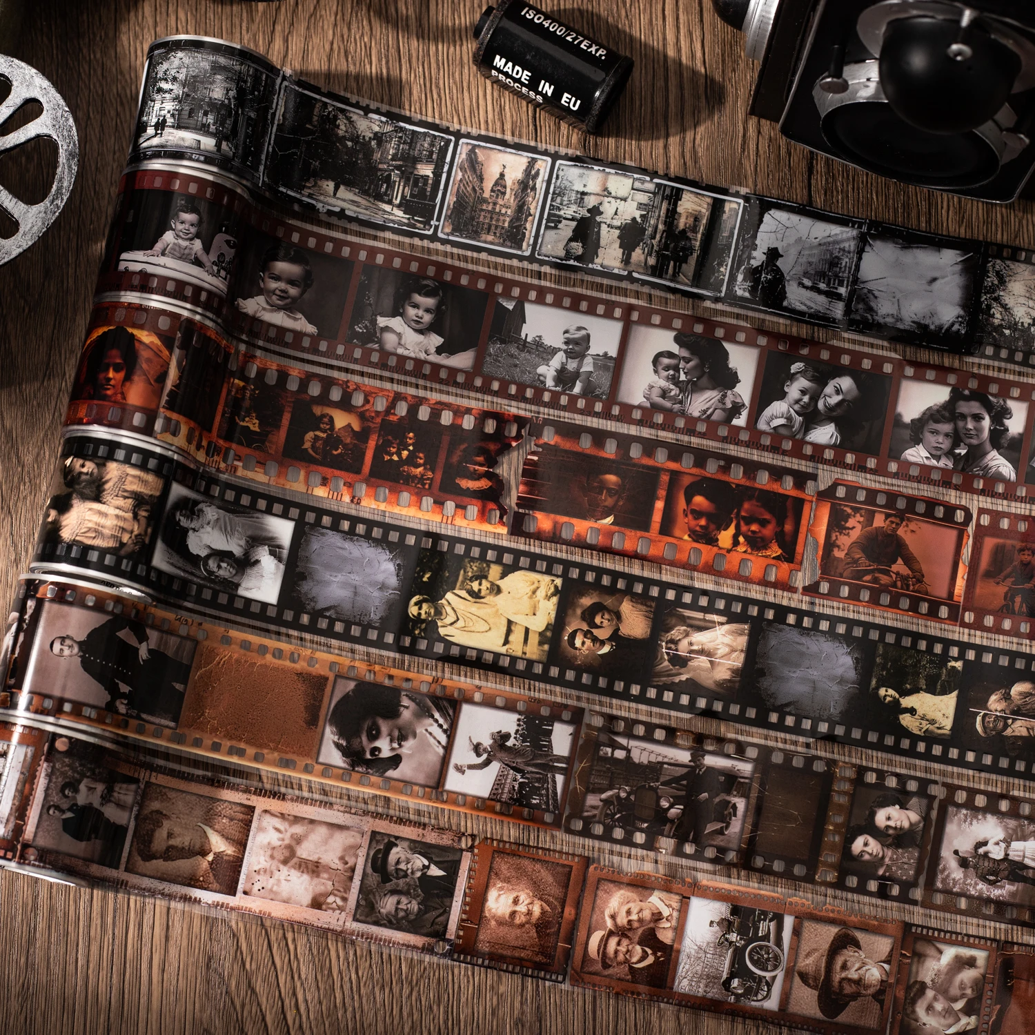 

1 рулон, ретро пленка для памяти, тематическая ПЭТ-лента для скрапбукинга, журнала, коллажа, украшение, чехол для телефона, блокнот, принадлежности для рукоделия «сделай сам»