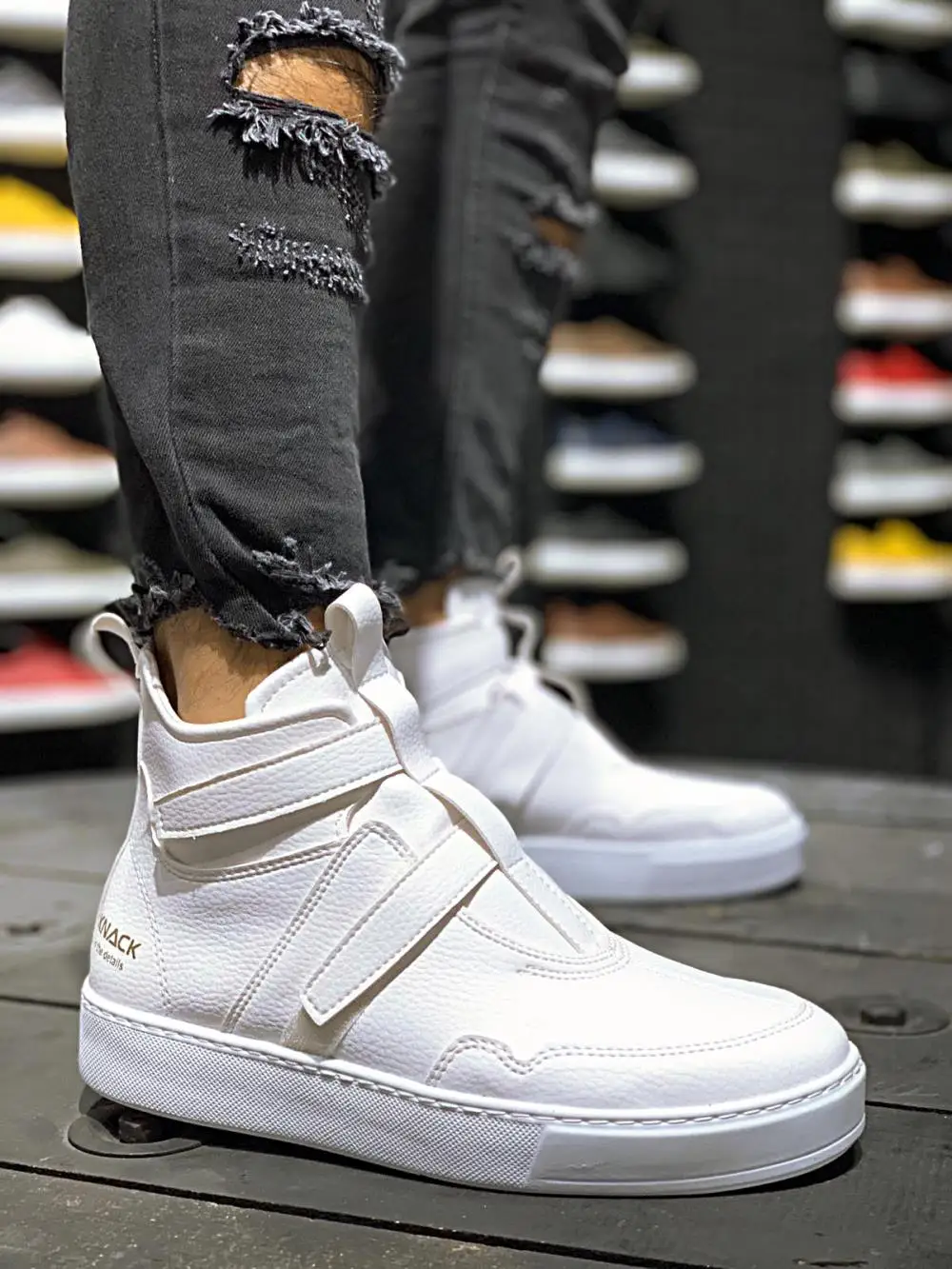 Botas deportivas Knack 033, color blanco