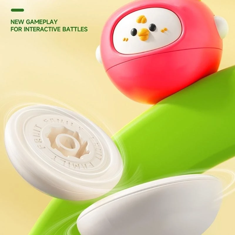 Jouet bureau gyroscopique dessin animé pour enfants, en forme Fruit, lancement gyroscopique interactif, cadeau 15UB