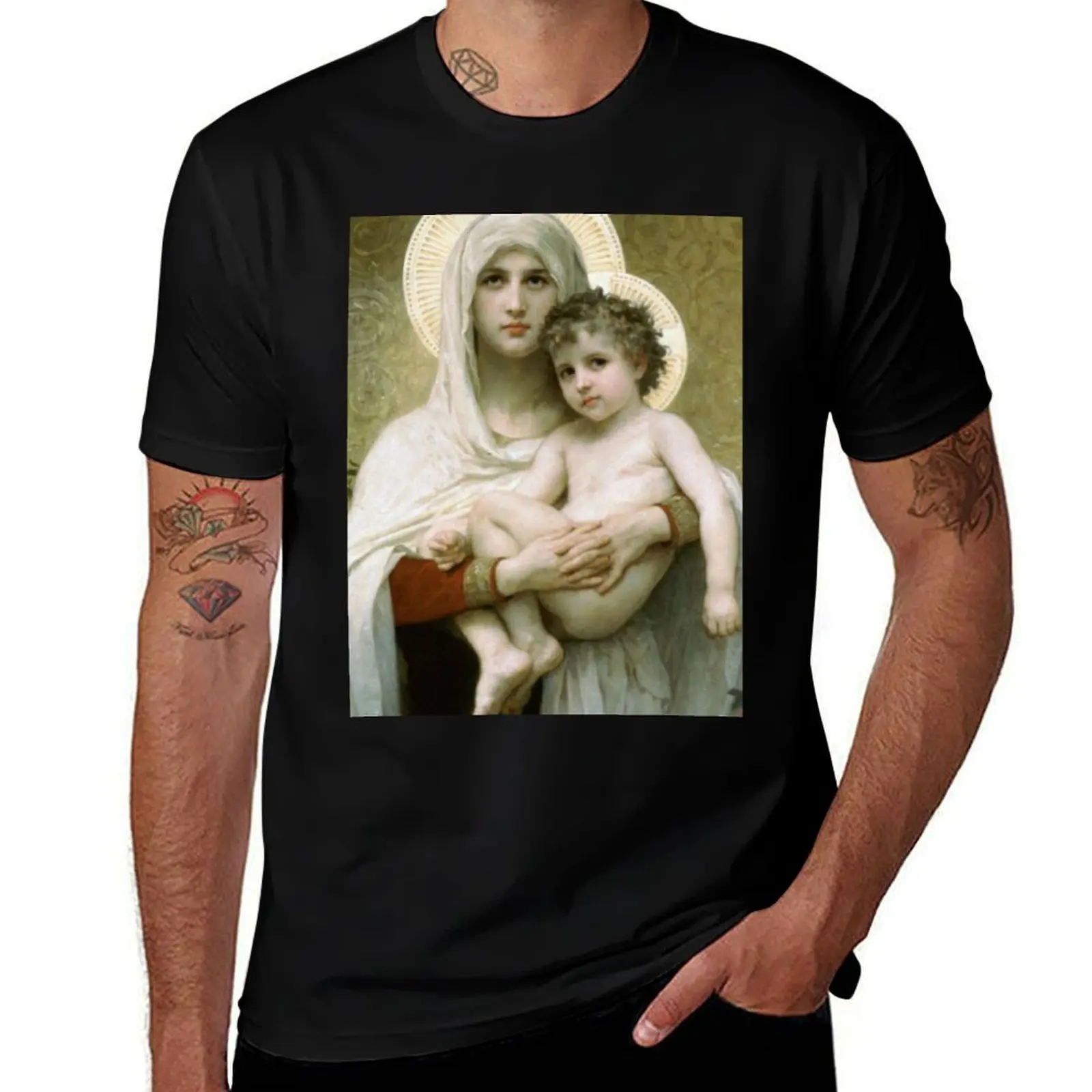 

Mary T-Shirt luxury designer cotton man t-shirts Aesthetic clothing heavyweight t shirts for men