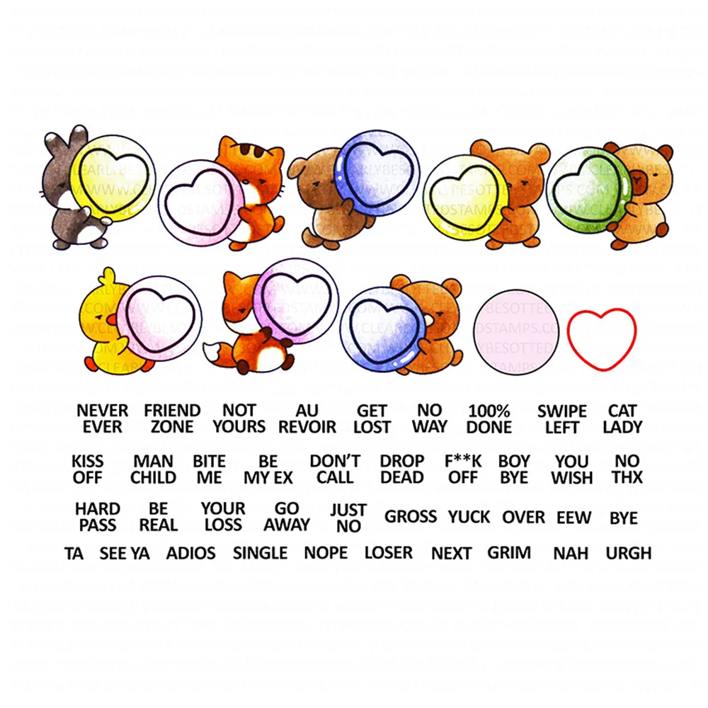 Mini Mischief Maker Metal Cutting Dies Clear Stamps Sets Scrapbooking DIY Album Make Paper Card