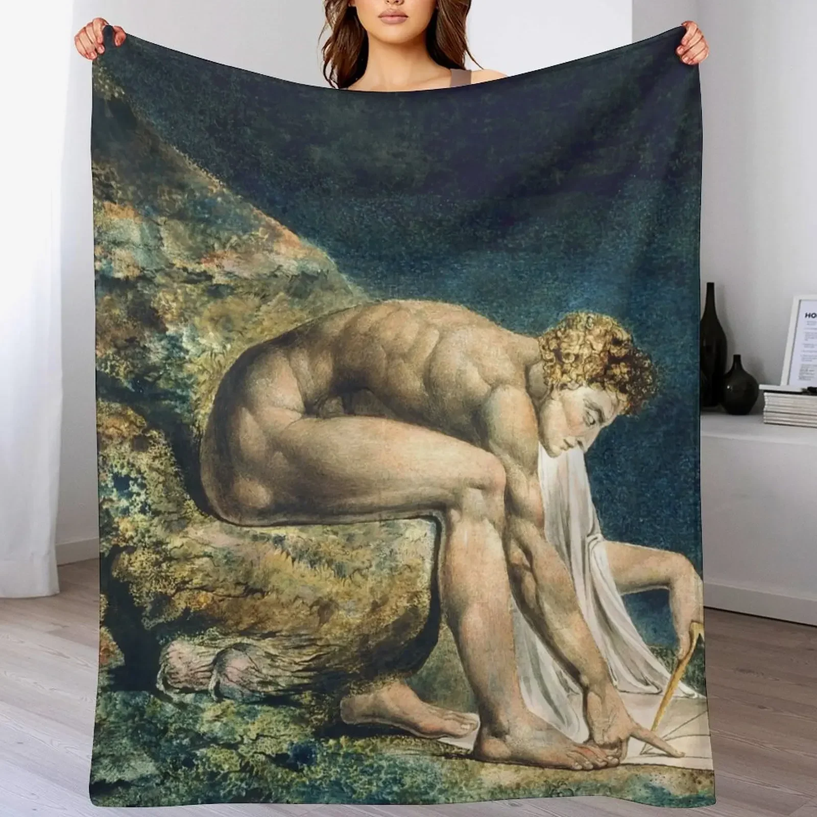 

William Blake Newton Throw Blanket Year Round Soft Comfortable Blanket for Home