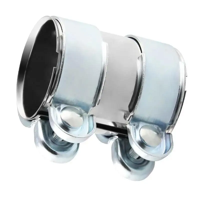 * New Sale Exhaust Clamp 45mm 50mm 55mm 60mm 65mm Exhaust Tube Pipe Connector Joiner Sleeve Clamp Adjustable Tip