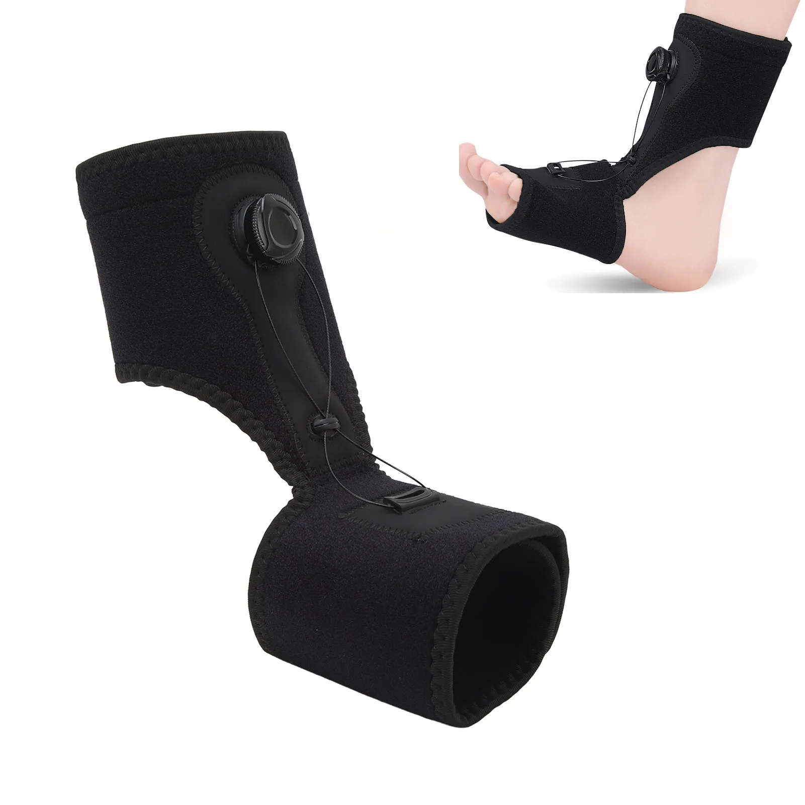 Plantar Fasciitis Night Splint Adjustable Rotating Knob Sleep Support for Foot Drop Achilles Tendonitis Foot Drop Orthotic Brace