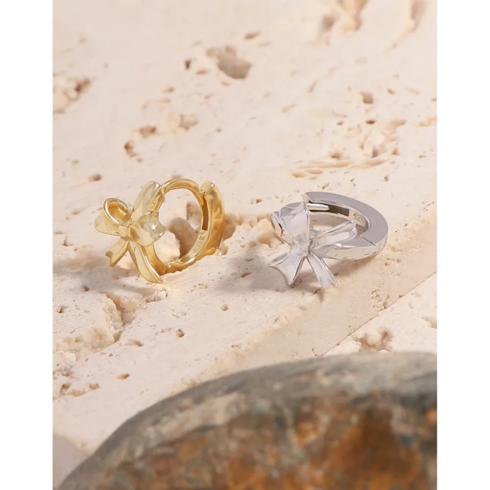 

Серьги INS Niche S925 | Geo Bow Минималистичный женский