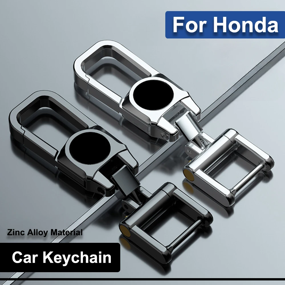 

For Honda Accord Civic CR-V Fit HR-V Pilot EX Odyssey Crosstour Ridgeline Clarity Insight Car Keyring Metal Keychain Accessories