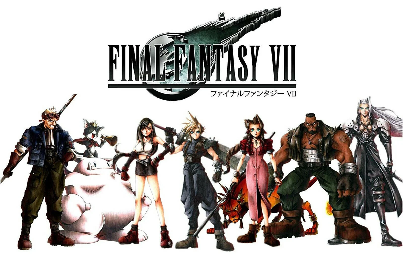 ملصق Final Fantasy VII الكلاسيكي - لوحة فنية جدارية للألعاب الرجعية، تصميم FF7 عتيق للاعبين، ديكور غرفة المعيشة وغرفة النوم #1