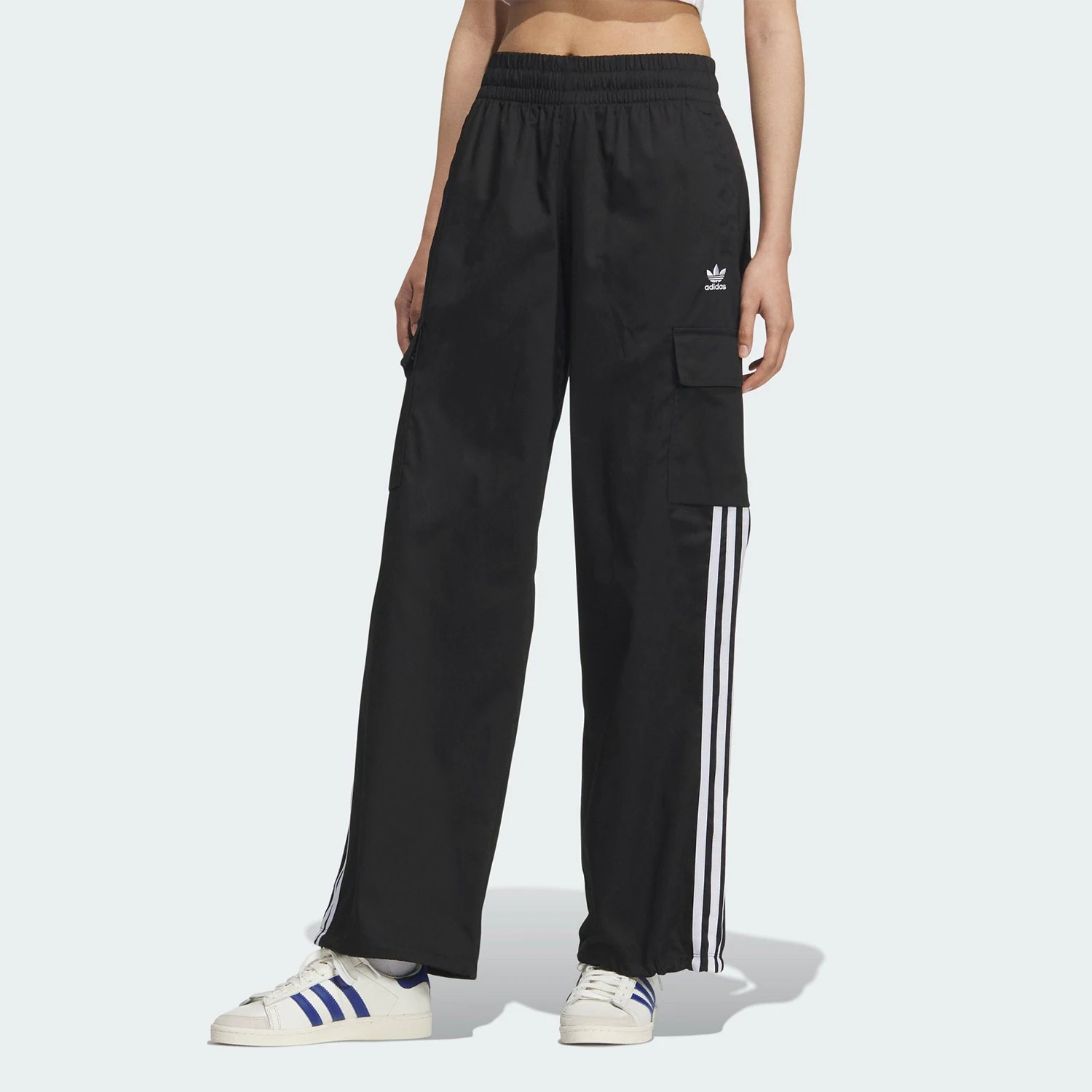 

Adidas genuine clover women's loose workwear outdoor straight leg pants KE0469