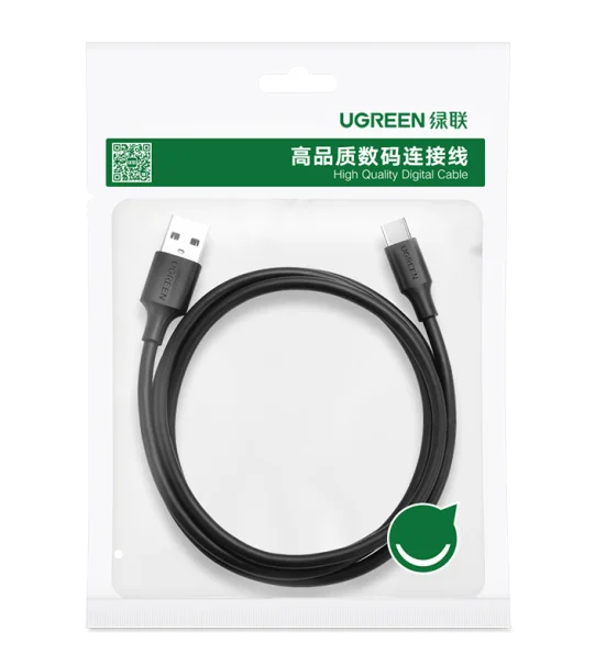 UGREEN USB Type-C ケーブル 3A 急速充電 USB-A - USB-C 充電器 PVC コード ホワイト