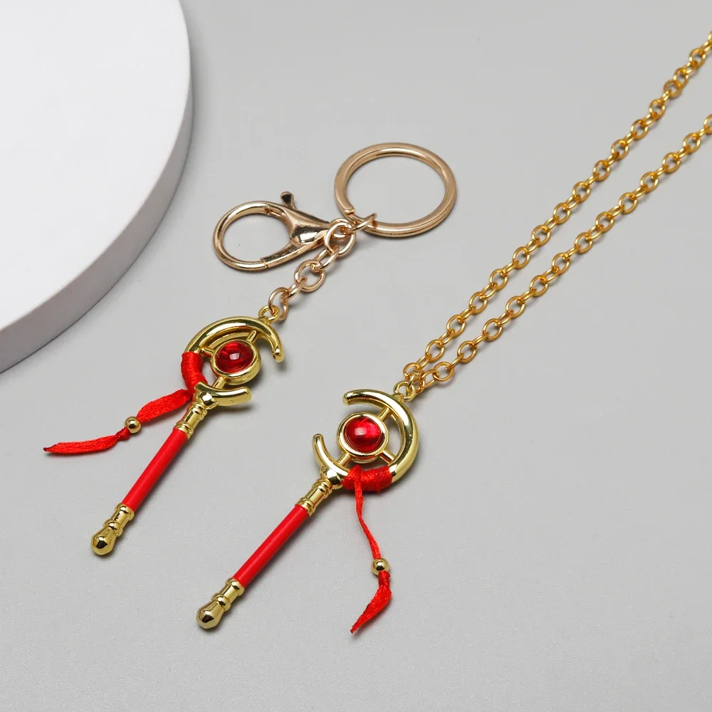 LLavero de Anime de Frieren en el Funeral, accesorio colgante para bolso, varita mágica, más allá del final del viaje