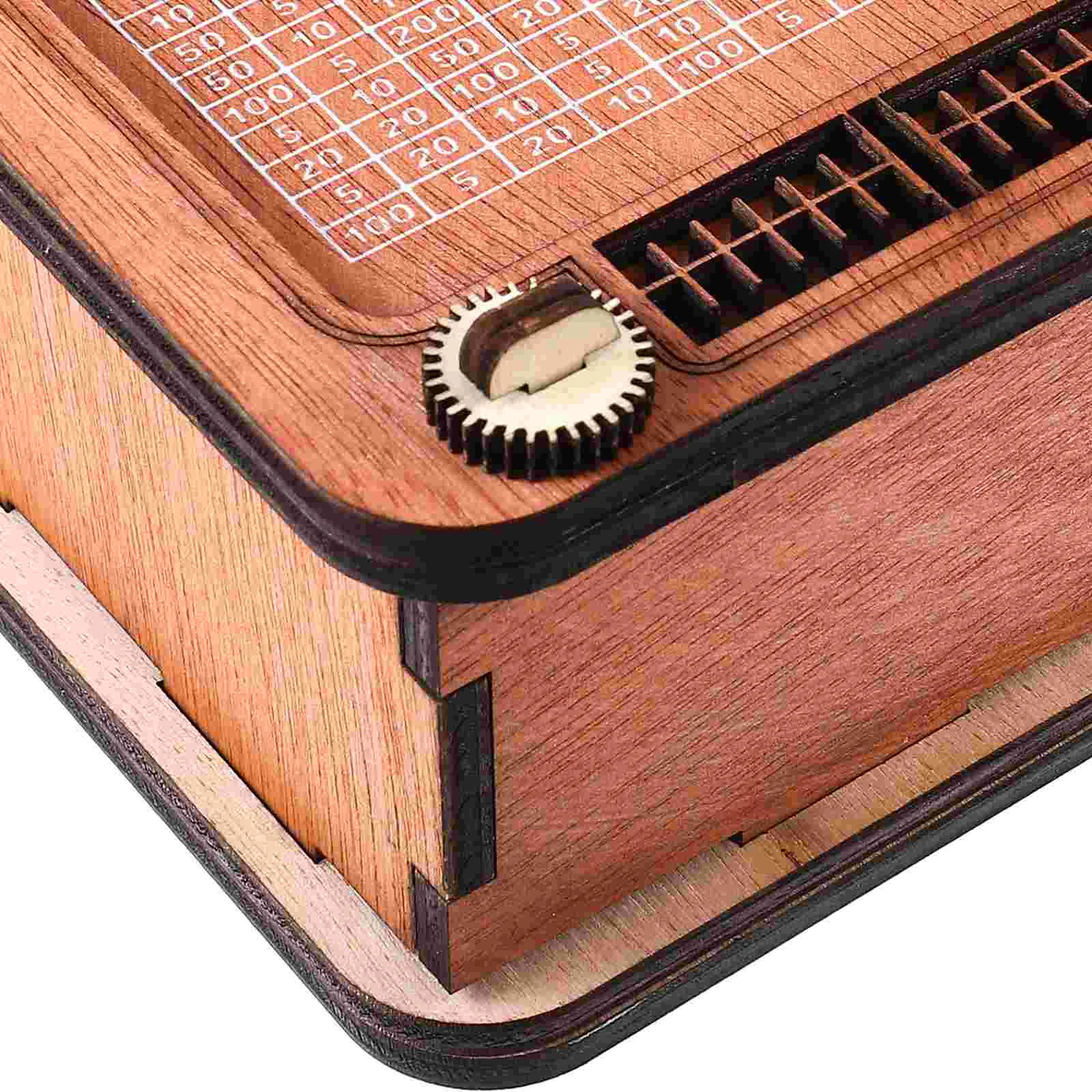 Wooden Money Box with Counter Piggy Bank Children's Gift Crafts (a Type of Radio) Saving Pot Creative Design Coin Holder