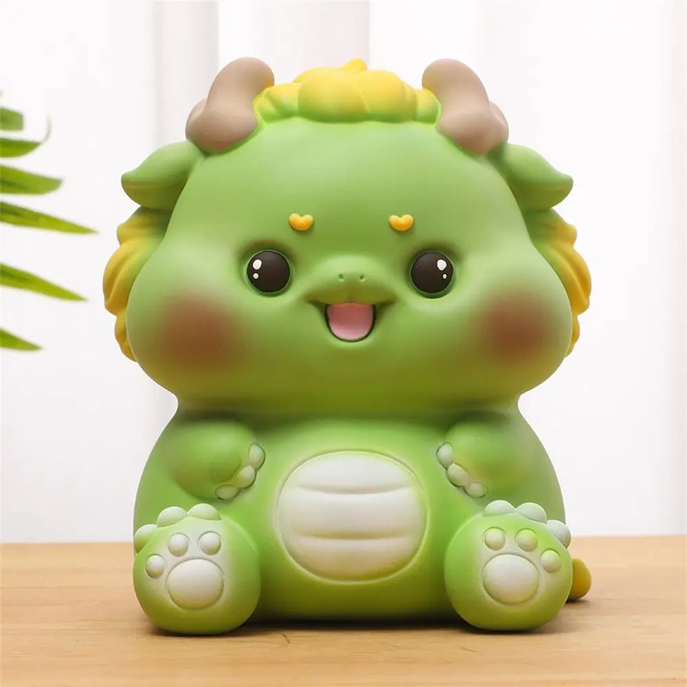 

Fashion Cartoon Dragon Piggy Bank Cute Large Capacity Animal Saving Box Unique Dragon Mascot Statues Desktop