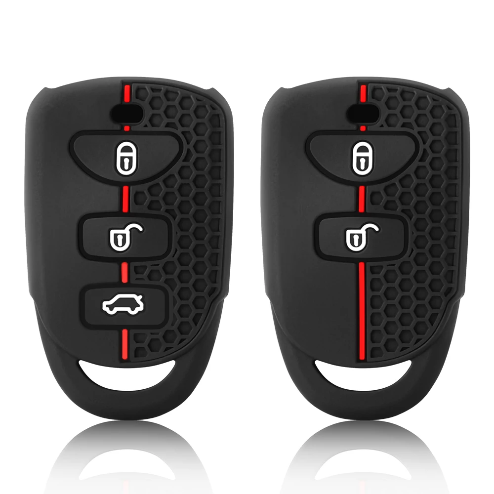 2 3 أزرار سيارة مفتاح بعيد قذيفة فوب غطاء لشركة هيونداي كيا توكسون سوناتا سانتا في كارينز 2007 2008 2009 2010 2011 #1