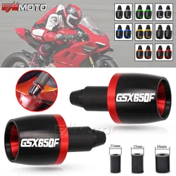 Motorcycle Accessories CNC Handlebar Ends Plug Slider Handlebar End Grips Cap For Suzuki GSX650F GSX 650F GSX650 F 2009-2015