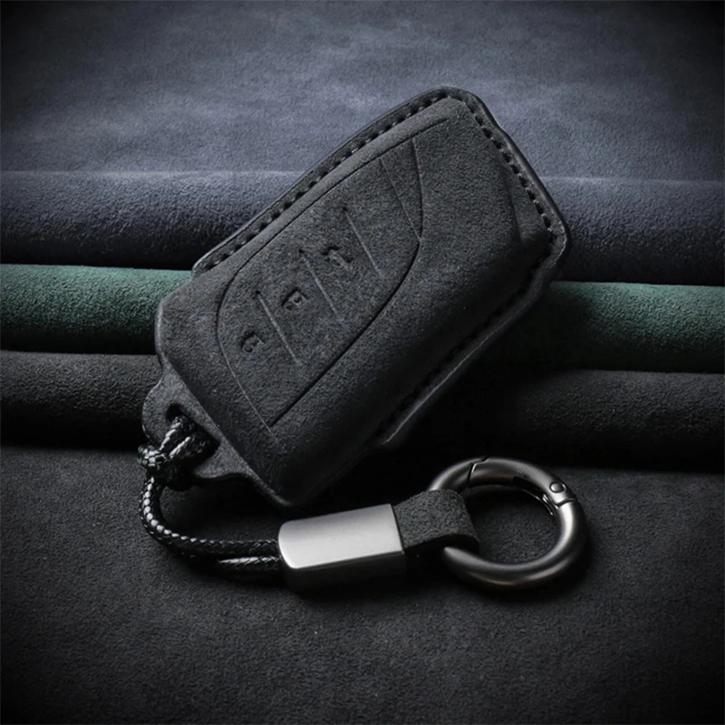 

Leather Car Key Case For Lexus NX GS RX IS ES GX LX RC 200 250 350 LS 450H 300H 2017 2018 2019 2020 Suede Keychain Accessories