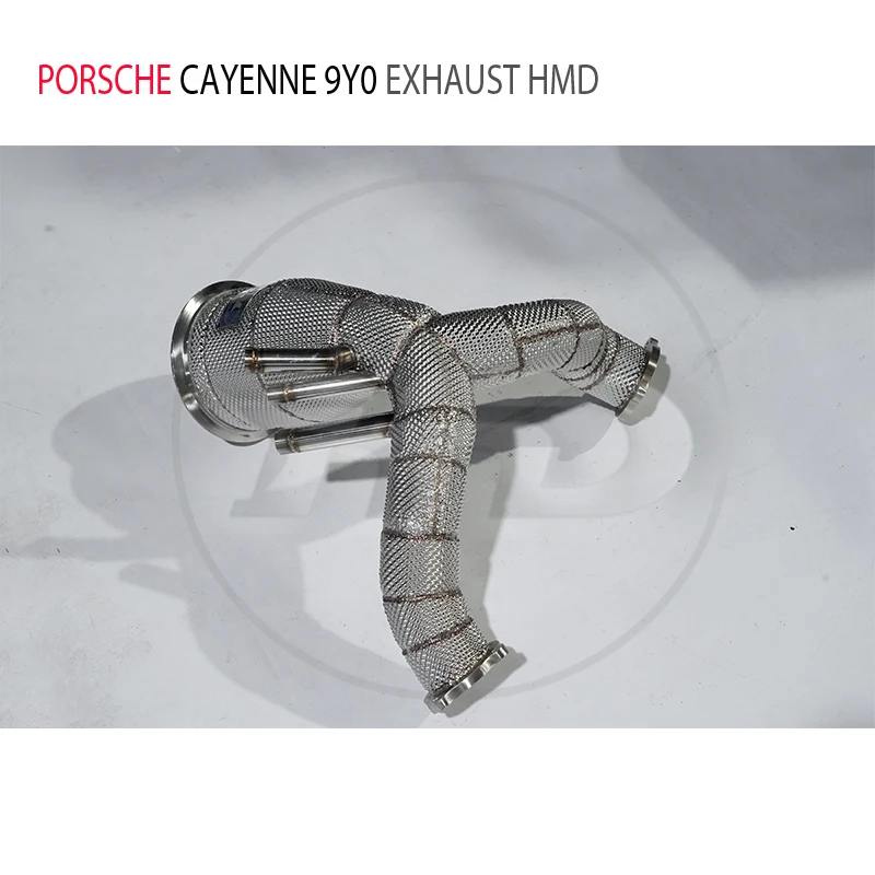 

High Quality Downpipe For Porsche Cayenne 9Y0 National VI 3.0T Stainless Steel Exhaust System Heat Shield High Flow Performance