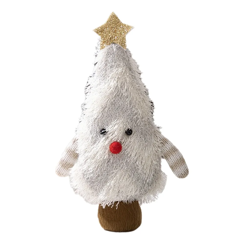 

Cute Handmade Christmas Tree Decoration Cartoon Decorative Xmas Desktop Ornament Creative Soft Christmas Doll Kids Gift